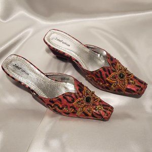 JOHN FASHION Embroidery Beads Sandals - 10 M